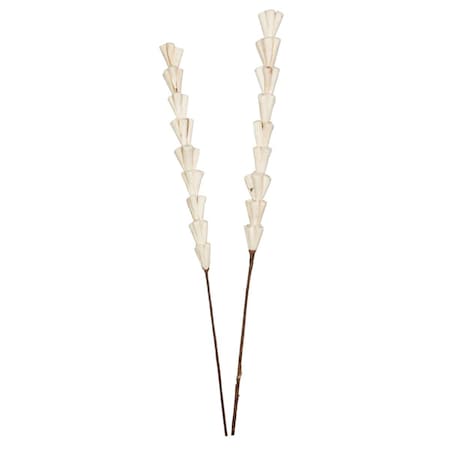 Dare2Decor 24 in. Sola Rajani Stick Artificial Flowers, Natural - 24 per Bag DA3256392